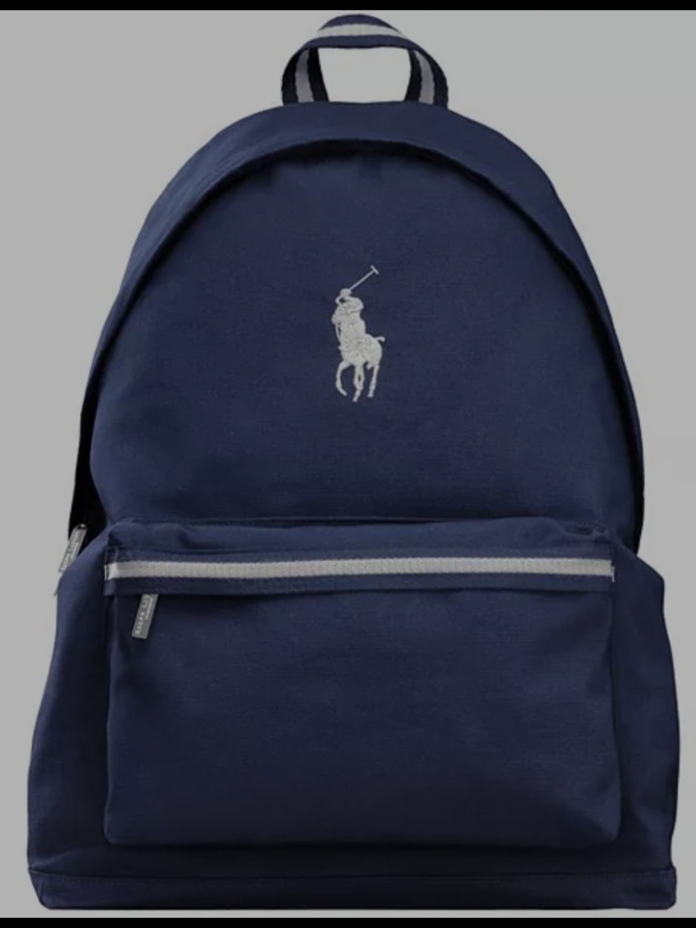 Polo by Ralph Lauren Navy Backpack White Big Pony Logo New